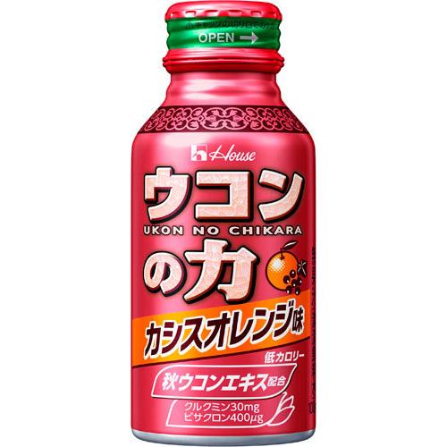 ハウスウェルネス ウコンの力  カシスオレンジ味 100ml ボトル缶 60本入｜nakae-web｜02