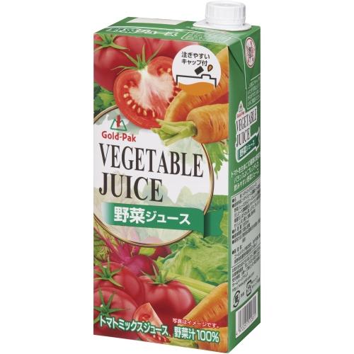 ゴールドパック 野菜ジュース 有塩 1L 紙パック 12本 (6本入×2 まとめ買い) 野菜ジュース 食塩入り｜nakae-web｜02