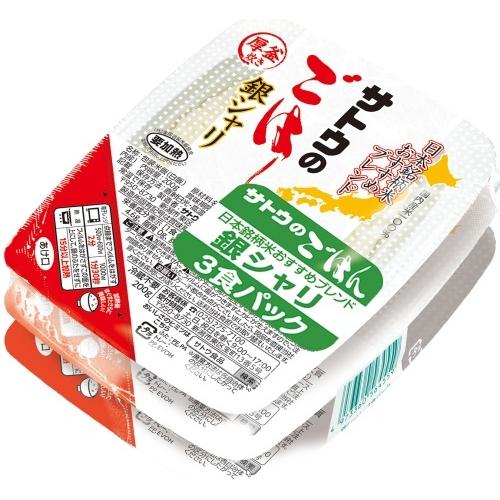 サトウ食品 サトウのごはん 銀シャリ 200gパック 3食セット×12個入