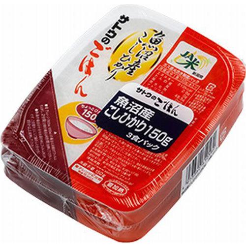 サトウ食品 サトウのごはん 新潟県魚沼産こしひかり 150g 3食パック×12