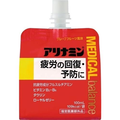 アリナミン メディカルバランス 100ml パウチ 72個 (36個入×2 まとめ買い) 栄養ドリンク 疲労回復 ゼリー飲料 フルスルチアミン｜nakae-web｜02