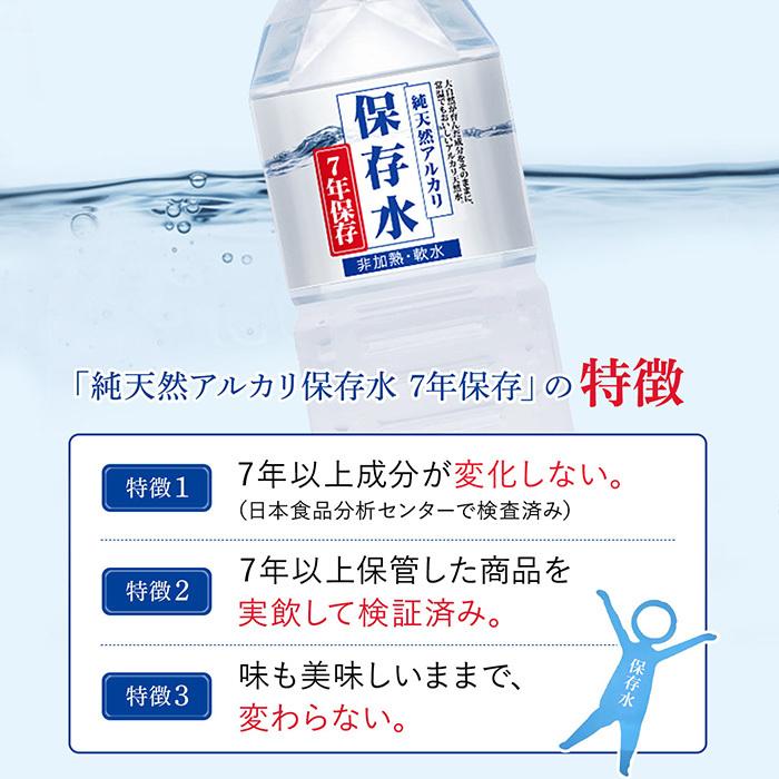 ケイ・エフ・ジー 純天然アルカリ保存水 7年保存 500ml ペットボトル 24本入 ナチュラルミネラルウォーター 長期保存水 備蓄水｜nakae-web｜04