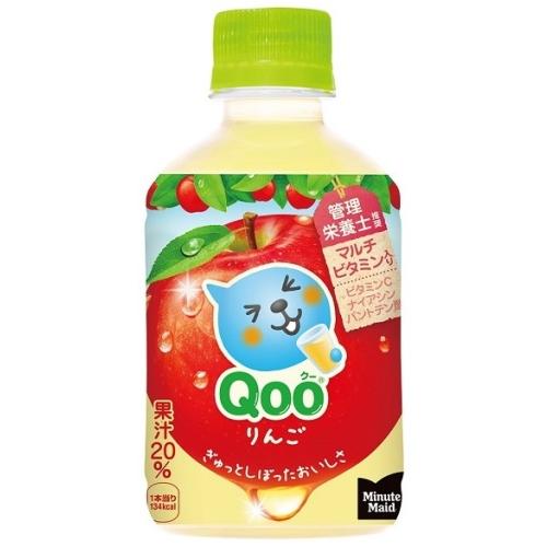 コカ・コーラ ミニッツメイド Qoo クー りんご 280ml ペットボトル 24本入 りんごジュース アップル フルーツ｜nakae-web｜02