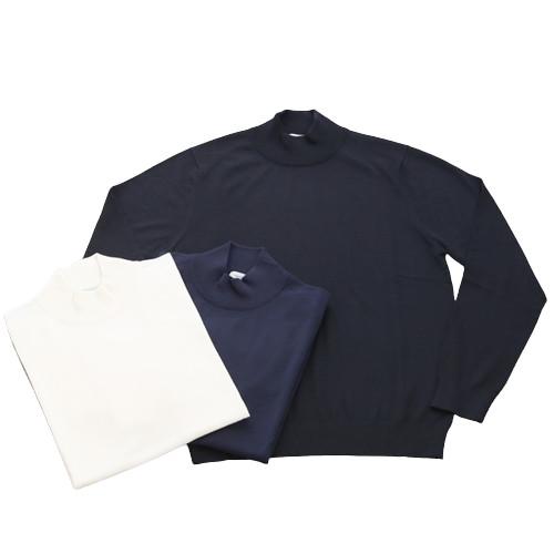 【SALE40】NAKAGAWA1948 ナカガワ [秋冬] モックネック ニット スーパーファインウール ハイゲージ SUPER140's 30ゲージ | 