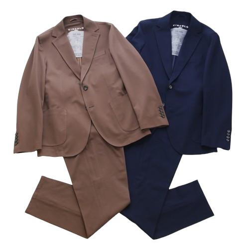 【SALE30】CIRCOLO 1901 チルコロ 1901 [春夏] 鹿の子 ピケ コットンジャージー セットアップ 2B 1プリーツ ドローコード CN4224 CN4226 | 