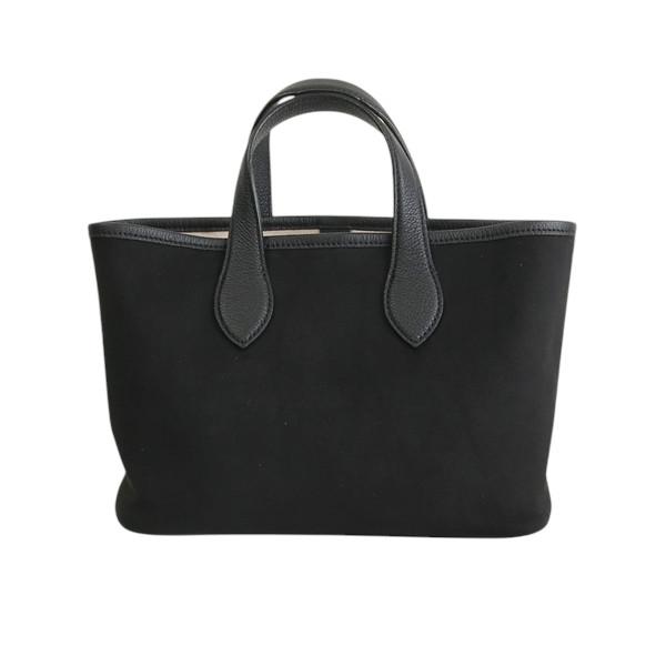 THE SOLE ザ ソール ミニトートバッグ トリヨン・モーリス×ウルトラスエード ブラック COMODO US | 