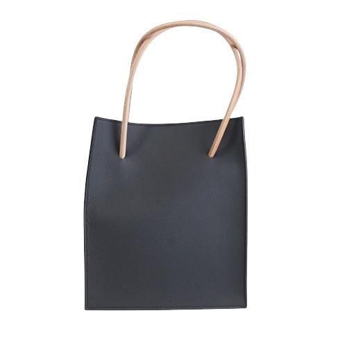 THE SOLE ザ ソール LIBERO リベロ ミニトートバッグ シュランケンカーフ オールブラック | 