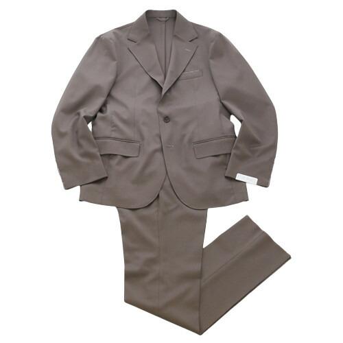 De Petrillo デ ペトリロ [春夏] スーツ ウール ブラウングレー 1プリーツ 3B NUVOLA Tiberio TS23J04 | 