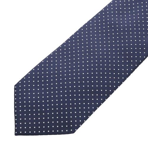 THE SOLE ザ ソール ピンドット ネイビー シルクタイ TS-TIE8 PS001 | 