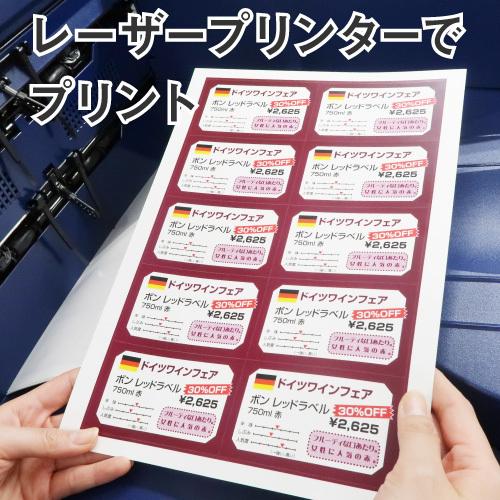 ラミフリー 名刺カード 10面 A4 250シート | 中川製作所 | 05