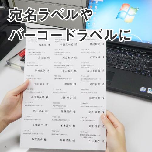 ラベルシール 楽貼ラベル 24面 上下余白付 A4 500枚_7