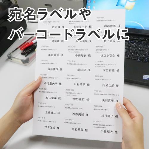 ラベルシール 楽貼ラベル 24面 四辺余白付 A4 500枚　AMAZON FBAラベルに適合_7