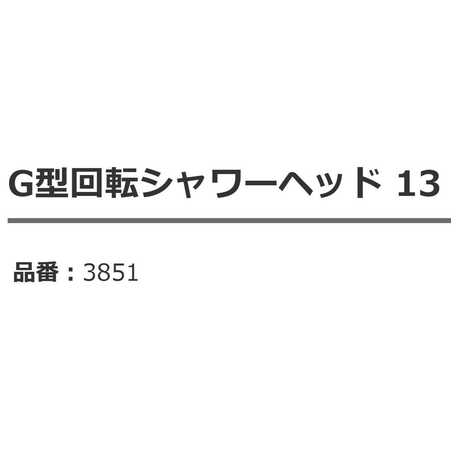 カクダイ KAKUDAI Ｇ型回転シャワヘッド 13 3851 (送料区分：A)｜nakagawa-pro-kogu｜04