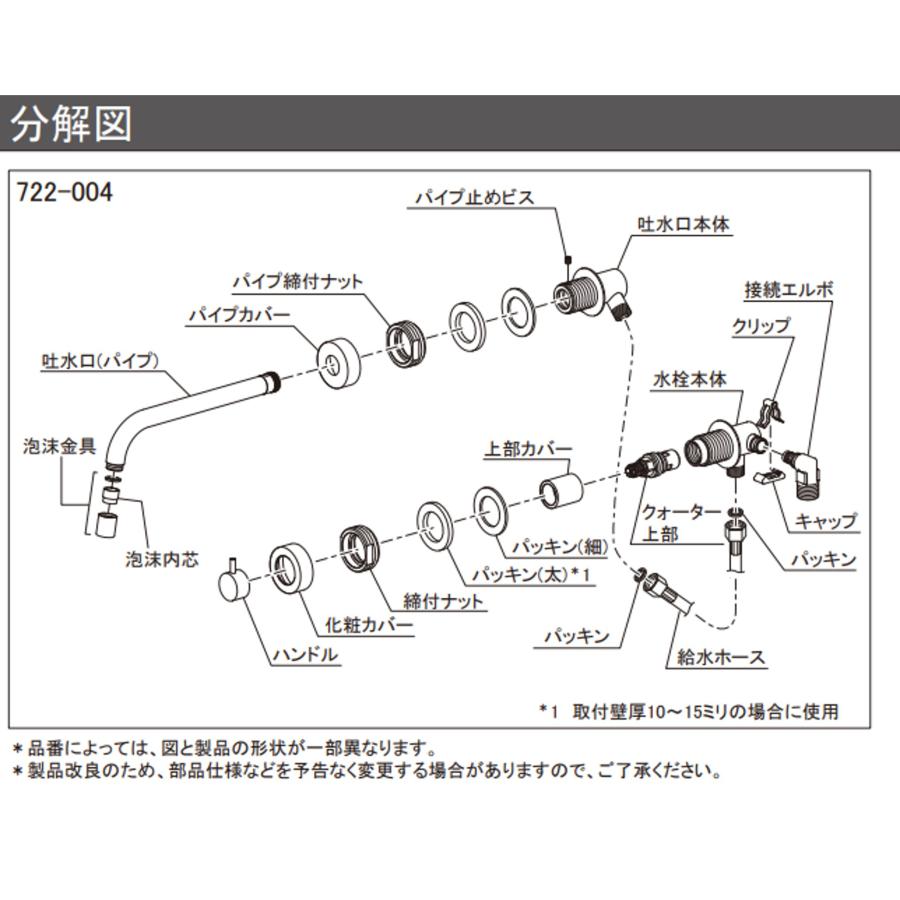 カクダイ（KAKUDAI） KAKUDAI 722-004-D 壁付水栓 マットブラック 対応