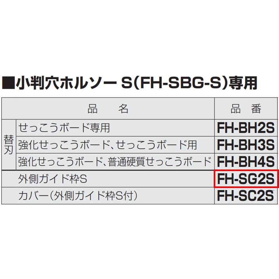未来工業 外側ガイド枠S FH-SG2S 小判穴ホルソーS専用付属品 未来工業 外側ガイド枠S FH-SG2S 小判穴ホルソーS専用付属品