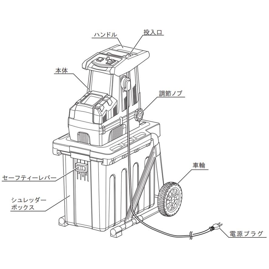 京セラ GS-2020 669050A ガーデンシュレッダ KYOCERA 粉砕機 RYOBI リョービ (送料区分：E)｜nakagawa-pro-kogu｜19