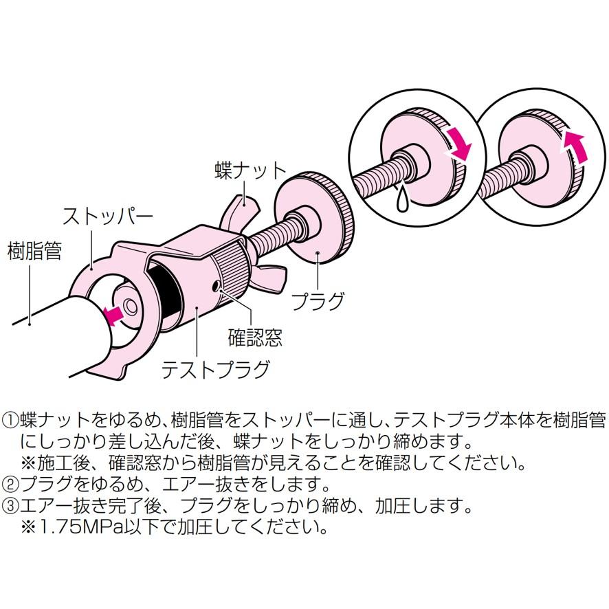 未来工業 テストプラグ 樹脂管水圧検査用 GS-TP13 ミライ (送料 未来工業 テストプラグ 樹脂管水圧検査用 GS-TP13 ミライ (送料