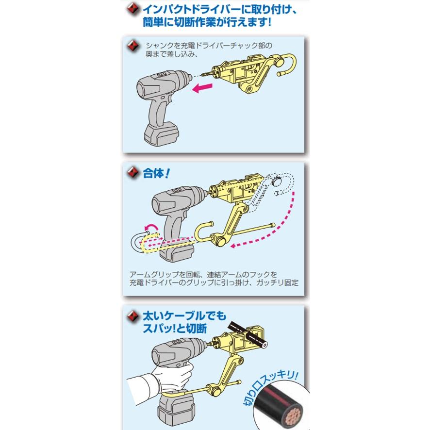 未来工業 MC-CA100 ケーブルカッター ミライ (送料区分:A 未来工業 MC-CA100 ケーブルカッター ミライ (送料区分:A
