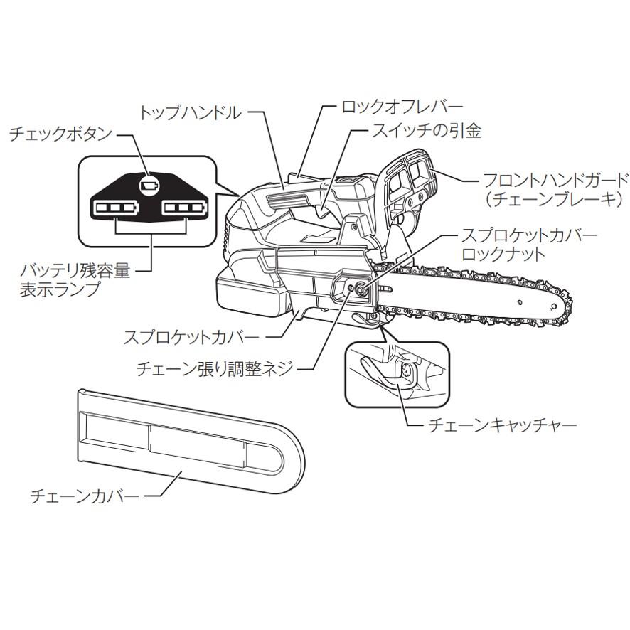 マキタ 350mm 充電式チェンソー 18V+18V→36V MUC356DZF 青 本体 マキタ 350mm 充電式チェンソー 18V+18V→36V MUC356DZF 青 本体