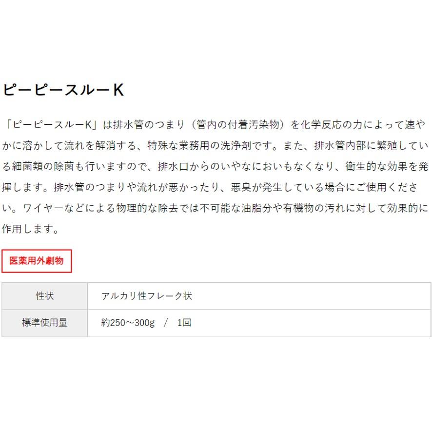 劇物 ピーピースルーK 水用 5kg 超強力配管洗浄剤 つまり除去 排水管清掃 和協産業 医薬用外劇物譲受書が必要です (送料区分：★)｜nakagawa-pro-kogu｜21