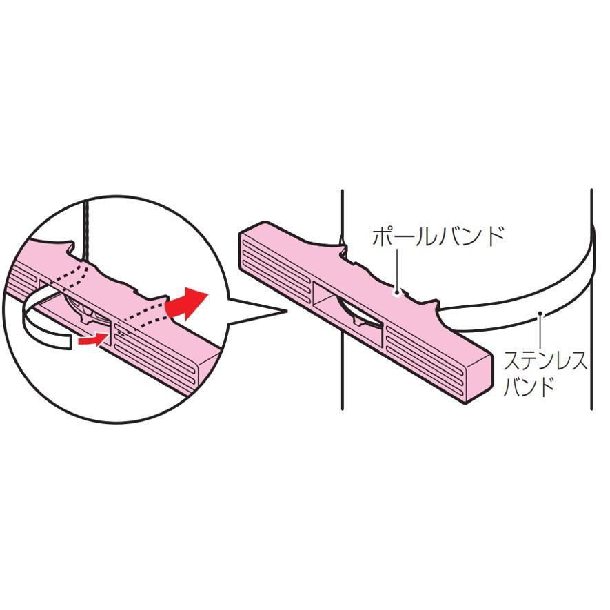 未来工業 POB-3F 1個 ポールバンド ステンレスバンド用 ミライ