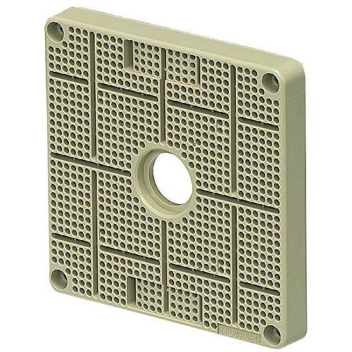 未来工業 ミライ POWF-1717J ポリ台 取付自在型 照明器具取付用プラスチック絶縁台 通線用孔あけ不要 丸木ねじ付 (送料区分：A ...