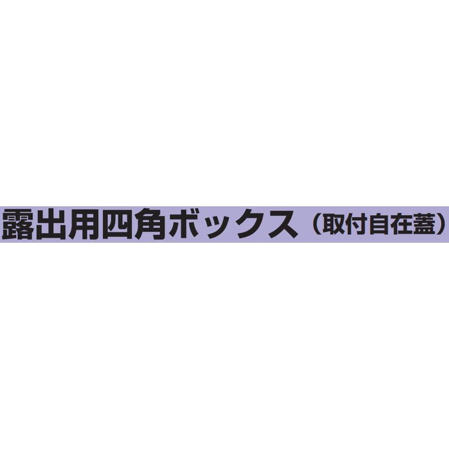 未来工業 PV4B-ANF1M 露出用四角ボックス 取付自在蓋 ミルキー 未来工業 PV4B-ANF1M 露出用四角ボックス 取付自在蓋 ミルキー