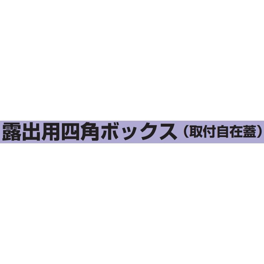 未来工業 PV4B-BLNF1K ブラック 露出用四角ボックス 取付自在蓋 未来工業 PV4B-BLNF1K ブラック 露出用四角ボックス 取付自在蓋