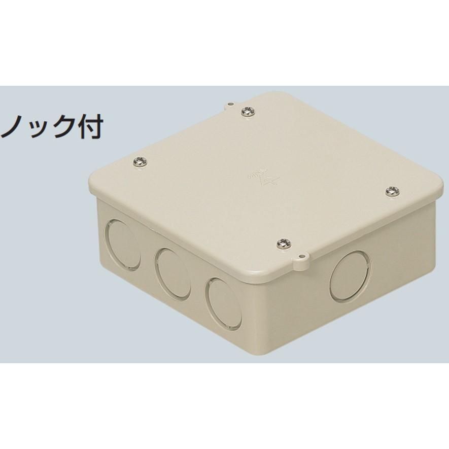 未来工業 PVK-ANJ PVKボックス 中形四角 浅型 ノック付 ベージュ