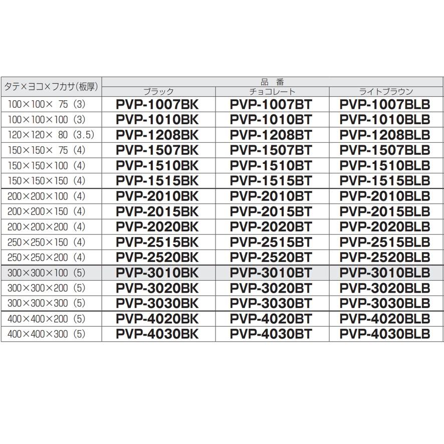 未来工業 PVP-1007BK 1個 防水プールボックス カブセ蓋 正方形