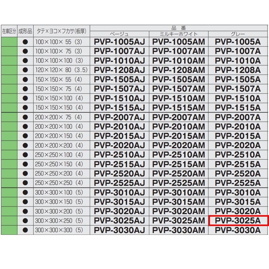 未来工業 PVP-3025A 1個 防水プールボックス 平蓋 正方形 (送料 未来工業 PVP-3025A 1個 防水プールボックス 平蓋 正方形 (送料