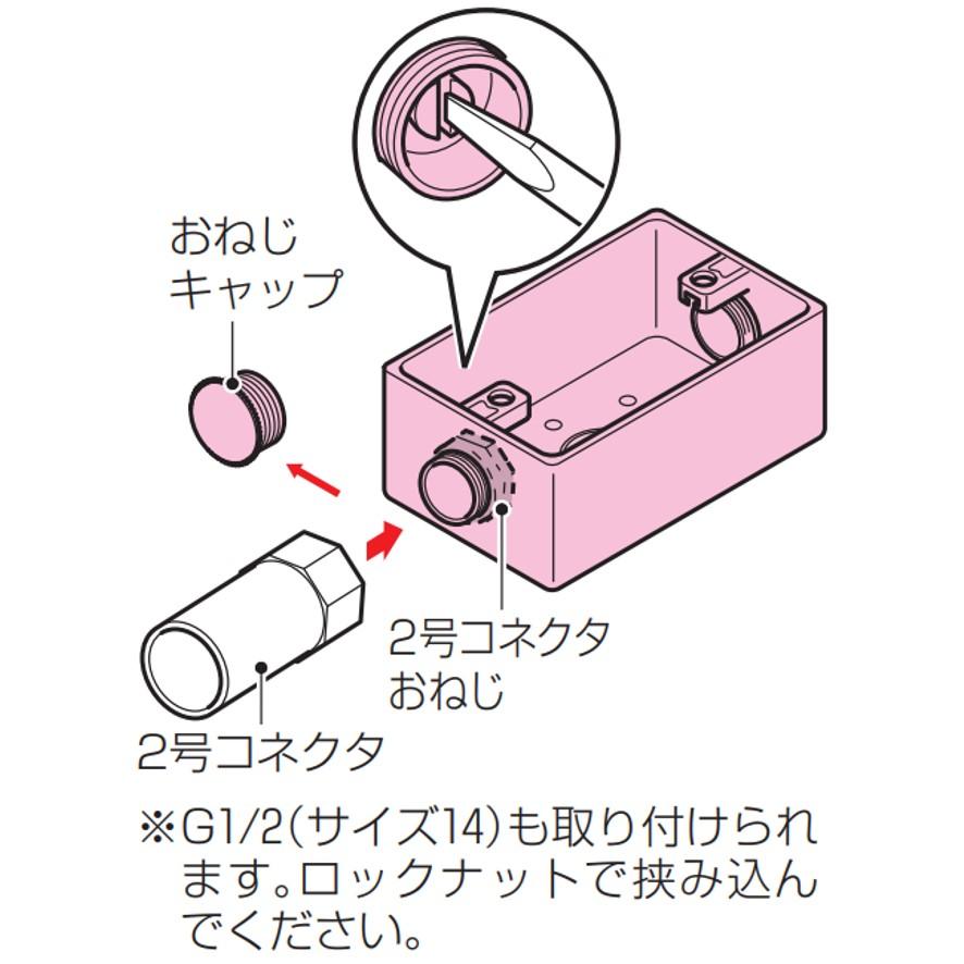 未来工業 PVR-AT 1個 露出スイッチボックス 2号コネクタ無 未来工業 PVR-AT 1個 露出スイッチボックス 2号コネクタ無