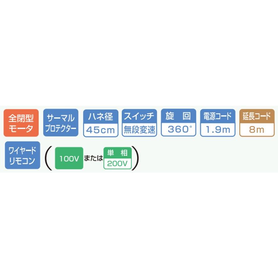 工場扇 工場扇風機 45cm 天井 大型 100V スイデン SF-45MRV-1VP (送料区分：E)｜nakagawa-pro-kogu｜04