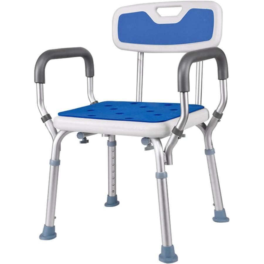 シャワーシート シャワーチェア ヘビーデューティー Shower Chair アルミ合金フレーム 軽量 丈夫 6段階高さ調節可能 お風呂椅子