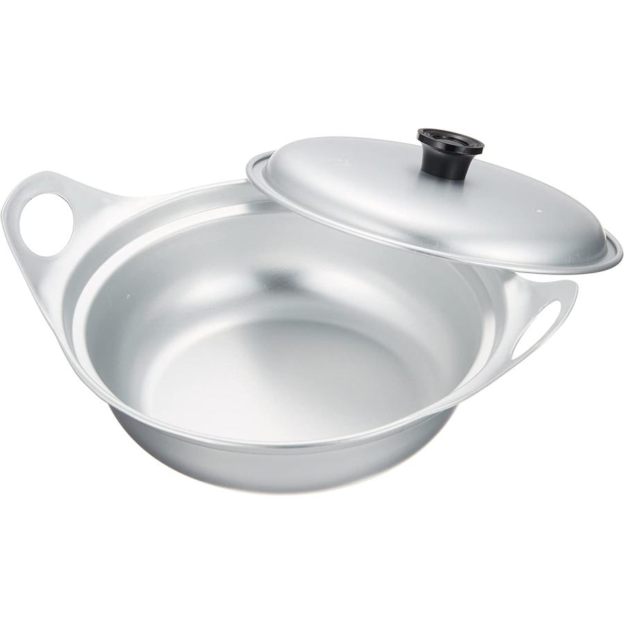 アルミ製 寄せ鍋 0.7L シルバー 約24×18.5×8cm 前川金属 一人鍋 小さい