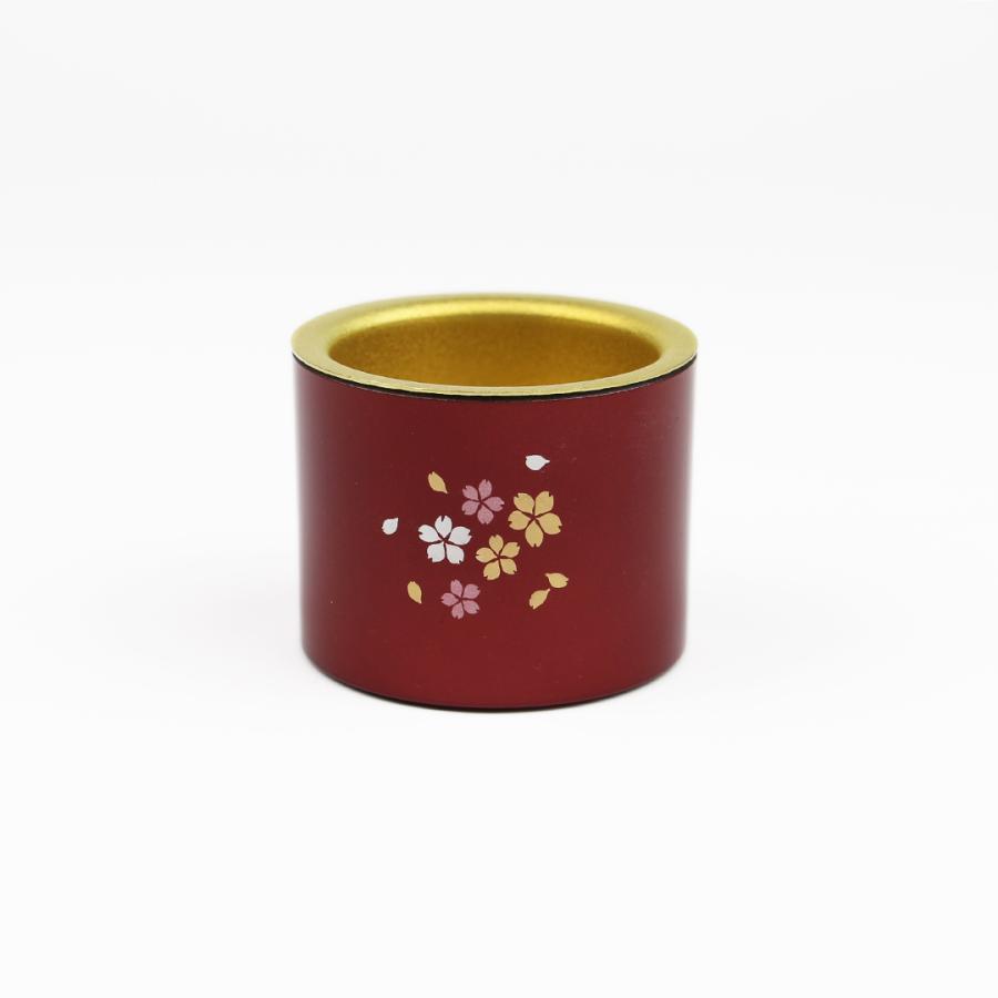さくらりんセット こはる シルクの仏具 5具足 桜蒔絵 Silk 1.8寸 