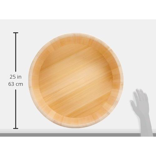 ヤマコー　木製ステン箍　飯台(サワラ材)　60cm