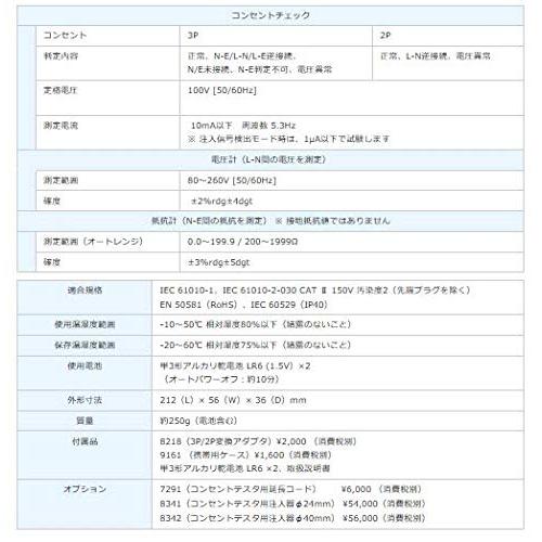 共立電気計器　コンセントテスタ　KEW4505