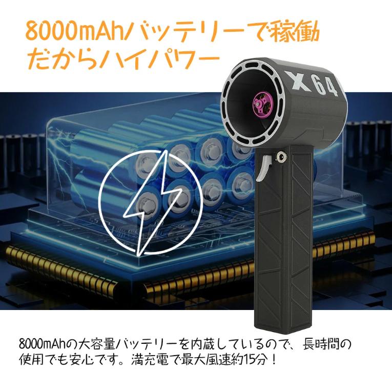 X64 最強力ブロアー 暴力的なターボファン 最大推力1.4KG X64 最強力ブロアー 暴力的なターボファン 最大推力1.4KG