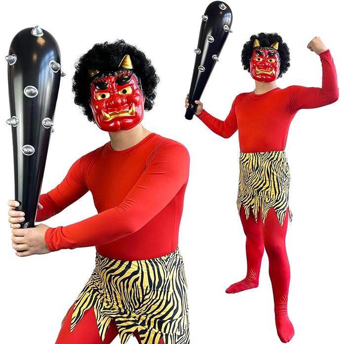 マッキー様オーダー品　節分　赤鬼青鬼 楽天市場】（赤鬼・青鬼セット） 鬼 節分 お面 赤鬼 青鬼 おに