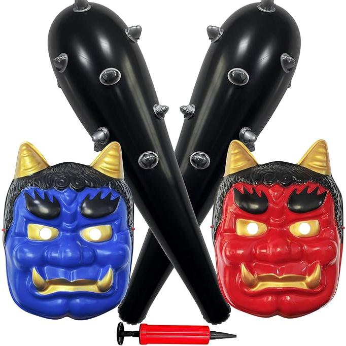 鬼のお面 鬼 お面 節分 コスプレ 大人 小道具 お化け屋敷 ホラーセット