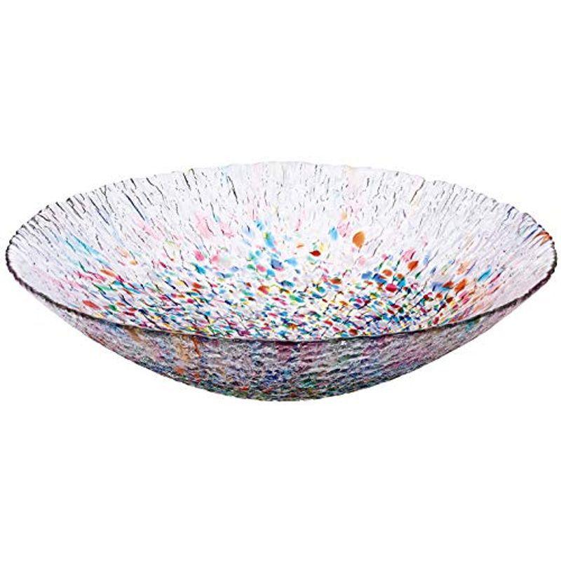 新品　アデリア(ADERIA) 津軽びいどろ 水盤 ねぶた 日本製 F71841 アデリア 津軽びいどろ 花器 水盤 ねぶた 最大34.5×高さ9cm 1個箱入