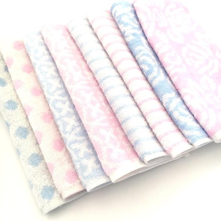 プチギフト 紙リボン付きラッピング袋入りタオルハンカチ 8個セット 4