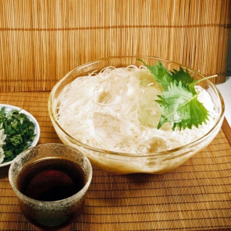 プチギフト 木箱入り 島原手延べそうめん 絹の輝 二年物 10箱セット