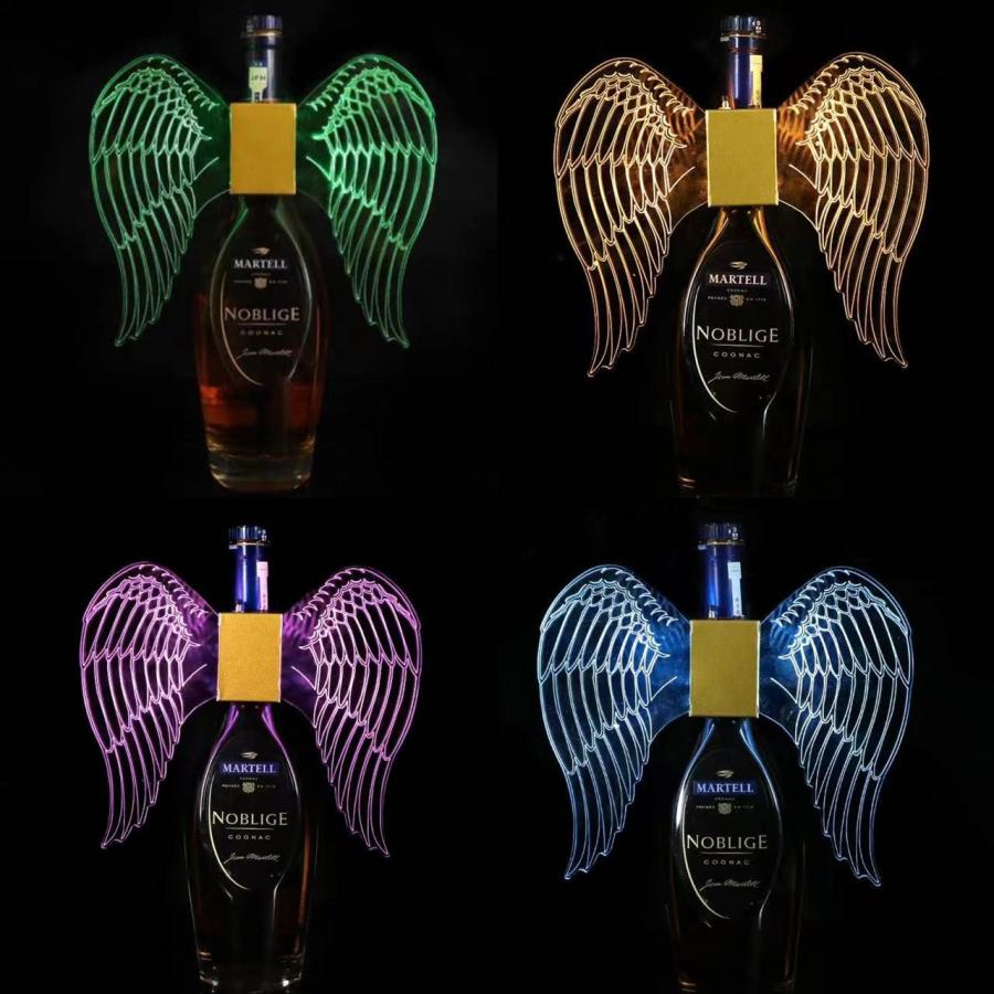 ANGEL LEDライト付きボトル LEDストロボバトンライト、グローイングエンジェルウィングランプ