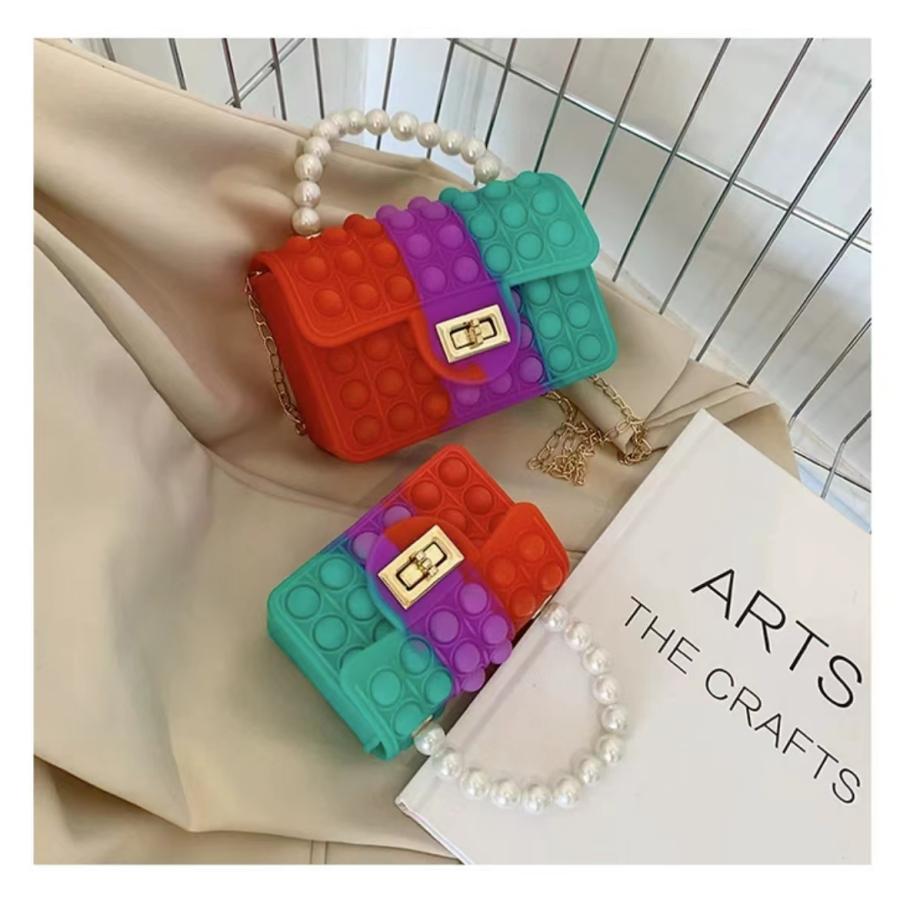 品質が完璧 プッシュポップ バブル バッグ ショルダーバッグ ストレス解消グッズ 無限プチプチ スクイーズ玩具 人気 ポップイット 女性 子供用 Materialworldblog Com