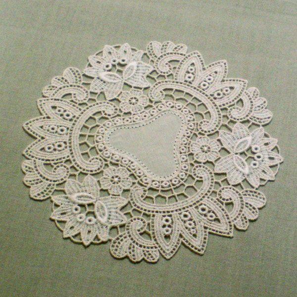 円形レーステーブルセンター ギュピールレース Hk14 15rcm アイボリー 1904 インテリア中島 通販 Yahoo ショッピング