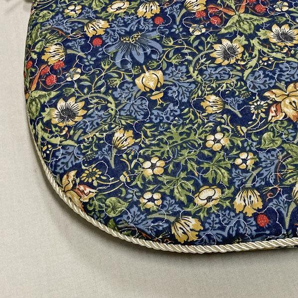 馬蹄形シートクッション TN-3199 約45×43cm ブルー : インテリア中島