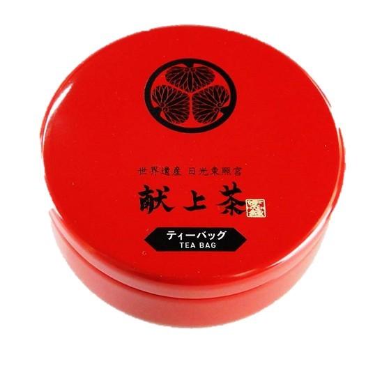 お茶 世界遺産 日光東照宮 献上茶 葵の紋 ティーバッグ 茶缶入 | 中島園 | 01