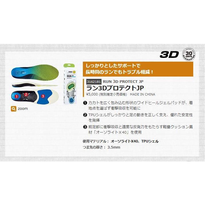 インソール：SIDAS シダス ラン3D プロテクト JP Run 3D Protect